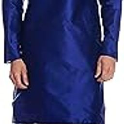 Men Dupion Silk Kurta with Beige Silk Blend Readymade Dhoti Pant Set-image-94