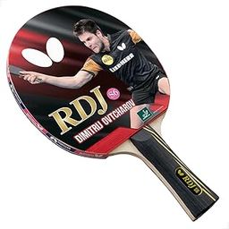 Butterfly RDJ S6 ITTF Approved Wood Table Tennis Racket with Thick Sponge for Better Speed - Red and Black-24