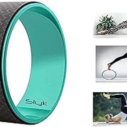 Slyk Yoga Wheel Strongest ABS Plastic Material Perfect for Yoga Stretching Increasing Flexibility and Improving Backbends, 33cm x 13cm (13" x 5") Unisex - Green-picture-24