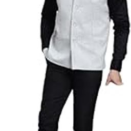 Men's Grey2 Medium Nehru Sleeveless Jacket With Welt Pockets-image-61