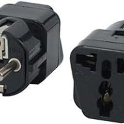 Sri Varahi Imported Australia US UK EU to France Plug Power Adapter Travel Adaptor w/Side Jack-25