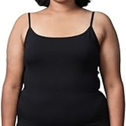 Adira | Plus Size Women Camisole | Plus Size Camisole | Soft Adjustable Shoulder Elastic | Offers Full Coverage | Pack of 1 | Black | 5XL-31