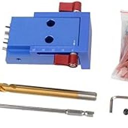 STYLEHEAVEN Mini Pocket Hole Drill Dowel Jig w/Step Drilling Bit Woodworking Tool Kit|Home & Garden|Tools|Power Tools|Routers-image-51