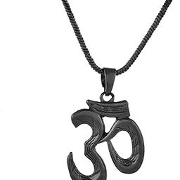 Eclipse Modern Om Black Mens Pendant|Black Pendant For Men|Gift For Men|Classic|Trendy|Anniversary Gift For Husband|Birthday Gift| Everyday Wear-image-78
