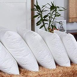 JDX Microfiber Cushion Filler, 16 x 16 Inch, (Set of 5) | Cushions, Cushions for Sofa, Cushion, Cushion Pillow, Cushion 16 inch x 16 inch, Hollow Fiber Sofa Cushions Set of 5-6
