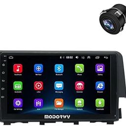 Modorwy Car Android System | OS 13 Stereo | 9 Inch QLED HD IPS Touch | 2GB & 32GB | Double Din Car Multimedia Player | Bluetooth Wi-Fi | incl. AHD Rear Camera & Frame Compatible with Honda Civic 2016-image-80
