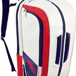 ATORSE Badminton Rackets Backpack PU Leather Professional Lightweight for Men Women White Red-image-30