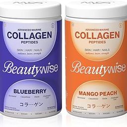 Beautywise Advanced Marine Japanese Collagen Peptides 400g For Skin, Hair & Nail Supplement Radiance|Glutathione, Resveratrol, Hyaluronic Acid & Vitamin (Blueberry and Mango) (50 Servings)-6