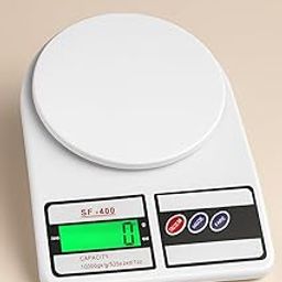 SF-400 High Precision Digital Kitchen Weighing Scale | 10Kg Capacity | LCD Display with Tare & Mode Functions | Portable Electronic Weight Machine for Cooking, Baking, Fruits & Home Use (White)-13