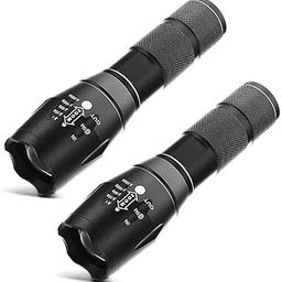 ABTRIX WITH AB LED Torch, Super Bright 2000 Lumen Zoomable LED, Adjustable Focus Tactical Flashlight with 5 Modes, Waterproof Handheld Mini Torch for Camping & Outdoor Sports, 2 Packs-7