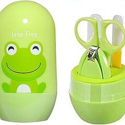 Bold N Elegant Baby Nail Care Kit with Cartoon Case, 4-Piece Grooming Set with Scissors and Nail Clipper, Filer and Nose Tweezer (Lime Green)-image-62