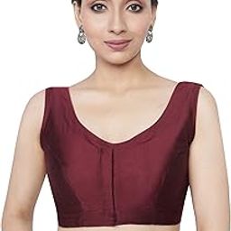Maroon Cotton Silk Blouse(D-005506-MAROON-42)-image-7