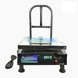 Digital Electronic Steel Pan Weighing Scale With Double Ultra Bright Green Display Scale 100Kg Accuracy 10g (30X30 CM) For Shop Industrial Uses Factories Kirena Shope-18