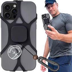Pulpo Safety Phone Leash Black: Retractable Phone Tether, Anti-Drop, Anti-Theft, Durable, Fits Smartphones 4.5-6.8-image-10