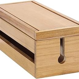 White Whale you think, we bring Cable Management Box Wooden Cord Organizer Box for Extension Cord Power Stripe Surge Protector Wire Management Concealer Organizer Cover Hider for Desktop Home Office-14