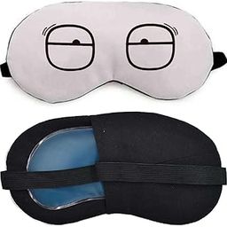 KWENZY Premium Reusable Cooling Gel Eye Mask For Sleeping - Hot & Cold Therapy For Puffy Eyes, Dark Circles, Headache Relief, Eye Strain - Adjustable Strap, Soft Fabric Backing, Ideal For Travel, Meditation & Relaxation - Unisex Sleep Aid Mask For Men & Women (White)-image-58