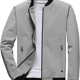 Men Polyester Jackets| Lightweight Outwear Sportswear Standard Length Bomber Jacket (J-01-03)-image-98