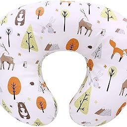 Kazlin Feeding Pillow for New Born Baby with Detachable Cover Breast Feeding & Maternity Nursing Pillow for Breastfeeding Set of Support for Baby Feeding Pillow and Mom Cradle (White Fox Rebite-FA)-image-36