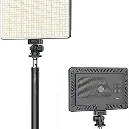 GiftMax® LED Fill Light 2700K-5700K, 20W Dimmable for Studio Lighting, Photography, Video Recording & Live Streaming 5000mAh Battery (White)-image-82