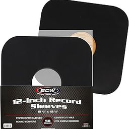 BCW Black Paper 12 in Round Corner Inner Sleeve - 50 ct-picture-20