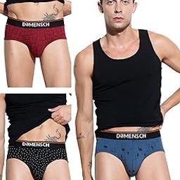 Deo-Cotton Printed Underwear Breathable Inner for Men Cotton Briefs Pack No-Marks Waistband Moisture Wicking-picture-39