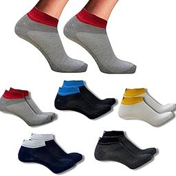 Polyester Socks (Grey/Black/White/Anthra/Navy, Pack of 5) – 82% Polyester, Moisture-Wicking, Anti-Odor, Soft, and Breathable – Ideal for Men and Women, Casual and Sports Use-picture-2