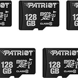 Patriot Memory LX Series Micro SD Flash Memory Card 128GB 5 Pack PSF128GMDC105-22