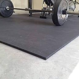 Shree somgiri Premium Black Gym Floor Mat 8×5 FEET - High-Density, Non-Slip Exercise Mat,Waterproof,BPA Free for Home and Commercial Gym,Fitness Studioes Size 8 * 5 FEET-13