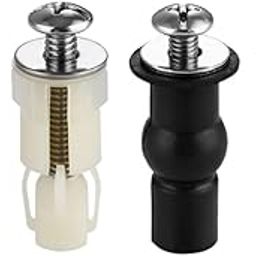 DEEGAA MART Toilet Seat Hinge Screw and Nuts, 2 Set Stainless Steel Universal Toilet Seat Hinge Bolts with Expanding Rubber & Plastic Nuts with Thread Insert, Universal Toilet Seat Bolts-image-121