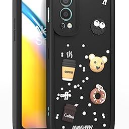 Pikkme Back Cover for Oneplus Nord 2 5G | Cute Fun Cartoon 3D Bear Silicone Full Body Protection Bumper Case (Black)-image-35