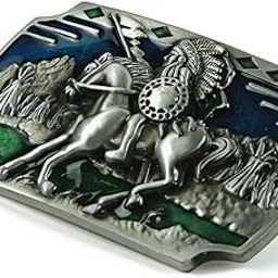 Western Vintage Retangle Horse& Knight Cowboy Belt Buckle | Belt Buckles | Vintage Accessories-image-51