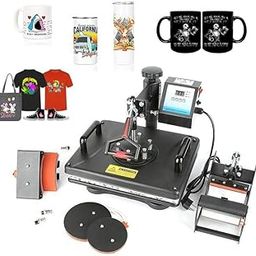 Namibind Heat Press 5 in1 Digital Multifunctional Sublimation Machine 12 x 15 Inch, Vinyl Printing Machine for T-Shirts, Mugs Caps, Plates & More | Digital Control, 360° Rotation-image-3