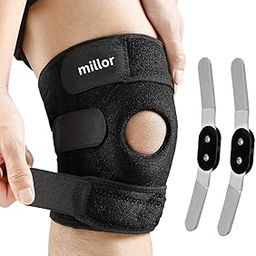 MILLOR Open Patella Hinged Knee Immobilizer Brace for Joint Pain Relief - Adjustable Knee Cap Support for Men and Women, Universal Size, Ideal for Injury Recovery and Comfort, Universal, Single-picture-20
