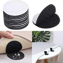 Velcro Sticker Double-Sided Sticker Back -Heavy Duty Rug Carpet Gripper Pad Wall Mounting Mats Rugs Bed Sheets Pillows Sofa Mattress Coins for Home Office Car Phone Mount (10Pcs)-image-34