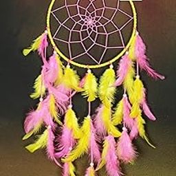 Dream Catcher Pink Colour Wall Hanging Wall Hanging for Bedroom and Living Room, Dream Catcher for Home Decoration Ringh size10 inch RINGH-image-48