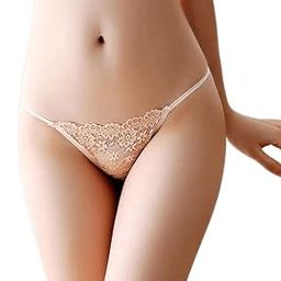 Vikimo Women's Sexy Lace G-String/T String/Thong Bikini Panty (Free Size) (Pack of 3, Skin)-picture-26