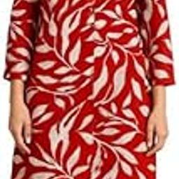 Red Rayon Co-Ord Set for Women Featuring Bold Abstract Off-White Floral Print-picture-0