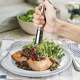 DONDA Stainless Steel Salt and Pepper Miller Grinder | Hand Thumb Press Crusher Set Machine with Stylish Design for Grinding Salt and Black Pepper-image-48