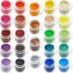 Kedia Mica Powder-24 Colors Resin Pigment, Mica Powder for Epoxy Resin, Bath Bomb and Slime 5g/Each-image-9