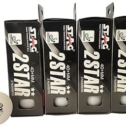 STAG Iconic 2 Star White Ping Pong Balls| Advanced High Performance 40+mm Table Tennis (T.T) Balls for Training, Tournaments and Recreational Play - White Pack of 12-picture-11