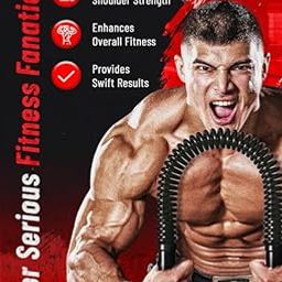 Power Twister Bar |20kg- Upper Body Exercise for Chest, Shoulder, Forearm, Bicep and Arm Strengthener | arm Exercise Equipment | arm Strength Equipment | Hand Gripper KLOI-113-94