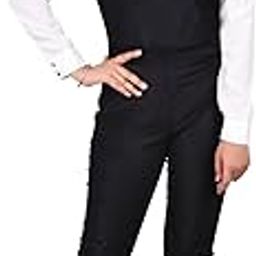 Women's Designer Solid Black Dungaree (RV072)-picture-12
