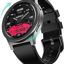 Pebble Revolve Pro Rotating Bezel 1.43" Ultra Amoled Display, 600 Nits Brightness, Always on Display, High Accuracy Step Count, Metal Build, Premium Strap, BT Calling, DIY Watch Faces, Voice Assistant-38