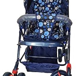 SWING 'N' FLY 3 Position Recline Stroller/Pram For 0 To 4 Years For Kids & New Born Kids, Lightweight With Large Storage Basket,Blue-15