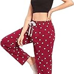 Women's Cotton Heart Printed Pyjama|Night Lounge Pants for Ladies-image-21