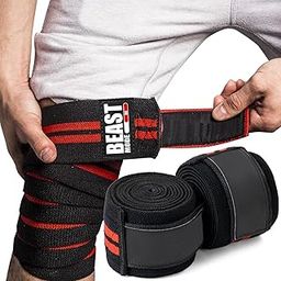 STEIGEN FITNESS BEAST MODE Weight Lifting Knee Support Wraps for Squats,Gym, Weight Lifting, Cross fit, Gym Workout-image-88