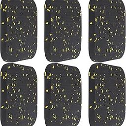 3NH® Treadmill Mat, Sound Insulation Non‑Slip Rubber Ground Mat for Exercise(Black and Yellow)-23