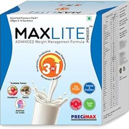 Weight Loss Supplement - 30g Sachets (10 Pack) - High Protein, Fiber, Probiotics, L-Leucine, Low Calorie, Assorted Flavors like Cardamom, Strawberry, American Ice Cream-image-61