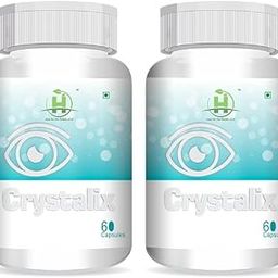 Healthy Nutrition Crystalix Eye Supplement with Lutein Improve Vision For Kids & Adults, Vegetarian (60 Capsules)-Pack Of 2-image-68