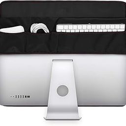 ELBME iMac Cover Moniter Dust Cover with Rear Pocket Compatible with Apple iMac-image-5